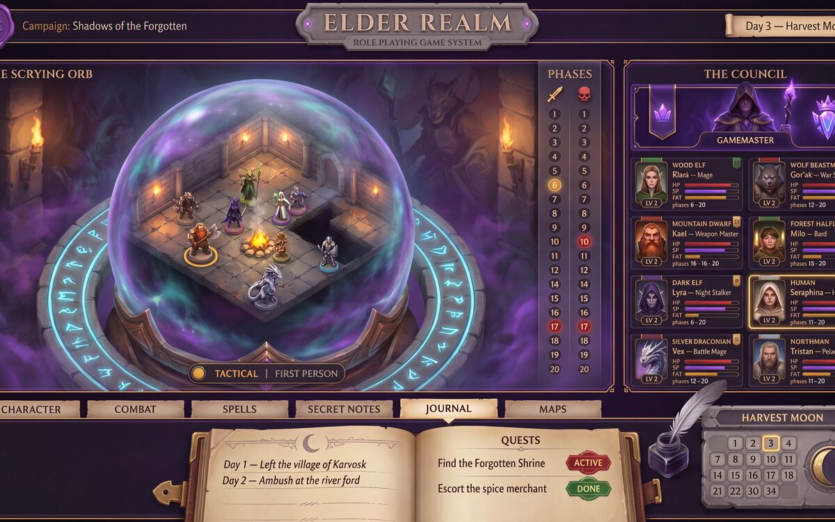 The AI Game Master narrating an encounter